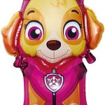 Шар с клапаном (17''/43 см) Мини-фигура, Щенок Авиатор, 1 шт.