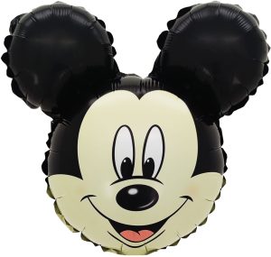 Шар с клапаном (15''/38 см) Мини-фигура, Микки Маус, 1 шт