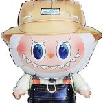 Шар (35''/89 см) Фигура, Плюшевый эльф в комбинезоне, 1 шт.