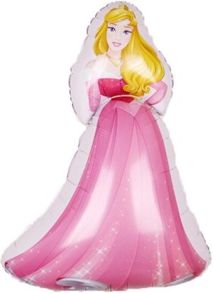 Шар с клапаном (17''/43 см) Мини-фигура, Аврора, Спящая красавица.