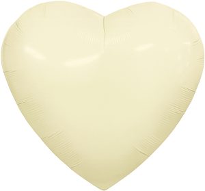 Шар (36''/91 см) Сердце, Пыльный лайм, 1 шт. в уп.