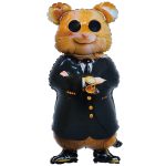Шар К (38,4" / 97,5см)ФИГУРА Капитан Удача Хомяк