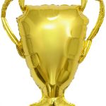 Шар (33''/84 см) Фигура, Кубок Чемпиона, Золото, 1 шт. в уп