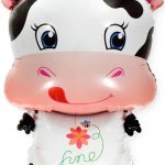 Шар (31''/79 см) Фигура, Милая корова, 1 шт.