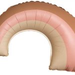 Шар (32''/81 см) Фигура, Радуга, Розовый, Сатин, 1 шт.