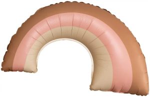 Шар (32''/81 см) Фигура, Радуга, Розовый, Сатин, 1 шт.