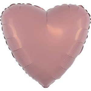 Шар (19''/48 см) Сердце, Пустынная роза, Бохо, 1 шт.